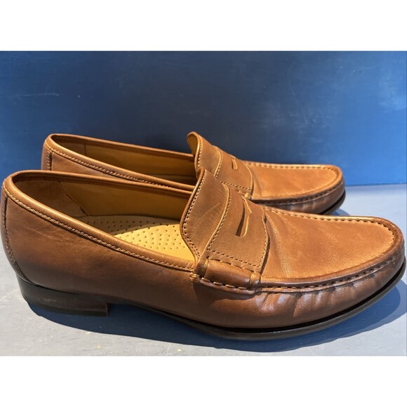 Cole Haan grand OS mens size 9 M leather penny loafer Shoe Slip On Brown C22771 - Picture 4 of 10